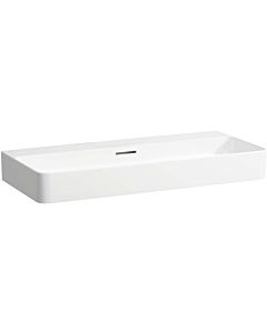 LAUFEN Val washbasin H8102877571091 with overflow, without tap hole, matt white, 95x42cm, can be built under