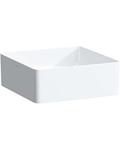 LAUFEN Living square washbasin bowl H8114337571121 36 x 36 cm, matt white, square, without overflow / tap hole