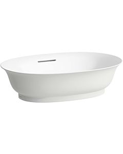 LAUFEN La nouvelle vasque classique H8128537571091 55x38cm, sans trou pour robinet, avec trop-plein, blanc mat