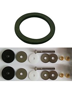 LAUFEN support H8954400000001 court, avec joint en caoutchouc mousse, pour réservoir, noir