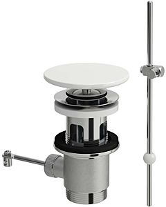 LAUFEN waste valve H8981910000001 with pull lever, with Saphir Bathroom ceramics cover, white