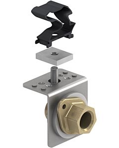 Mepa VariVIT water connection plate 546006 side mounting, for Bathroom taps