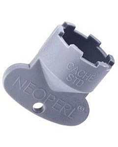 Neoperl cache service key 09915246 STD / M 24x1, gray, for mounting the aerator