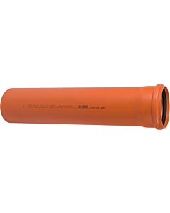 Ostendorf kg KG pipe SN 4 Coex 221000 DN/OD 125 x 3.2 mm, 500 mm, with sleeve