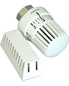Oventrop Uni LH thermostat 1011666 7-28 degrés C, blanc , avec position zéro et capteur à distance, tube capillaire 5 m