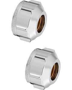 Oventrop Ofix CEP compression fitting 1016841 12mm, 2-way, for G 3/4 AG, nut nickel-plated