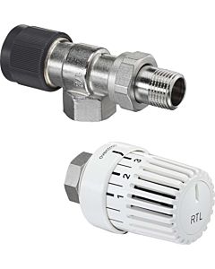 Oventrop return temperature limiter set 1028364 return axial valve and thermostat Uni RTLH