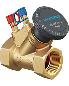 Oventrop HydroCom balancing valve 1062706 DN 20, Rp 3/4, PN 16, both sides internal thread, brass