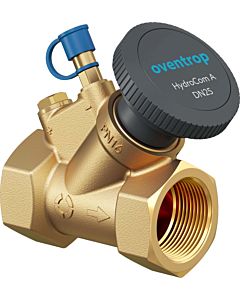 Oventrop HydroCom shut-off valve 1062724 DN 15, Rp 2000 /2, PN 16, both sides internal thread, brass