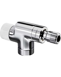 Oventrop series E flow thermostatic valve 1163232 axial, stepless presetting, DN 15, brass, anthracite