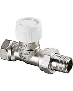 Oventrop series AV 9 thermostatic valve 1183803 DN 10, straight, nickel-plated brass