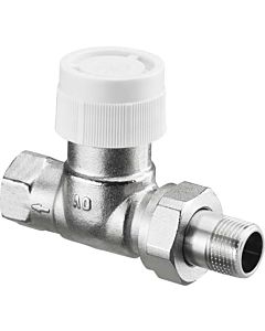 Oventrop series AV 9 return thermostatic valve 1183894 DN 15, straight, stepless presetting, nickel-plated brass