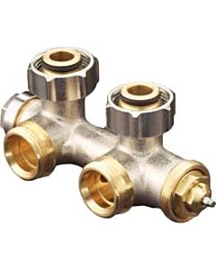 Oventrop Multiblock T connection fitting 1184024 G 3/4 collar nut x G 3/4 AG, one / two-pipe fitting, corner
