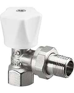 Oventrop HR series manual regulating valve 1190503 3/8 &quot;, corner, nickel-plated brass