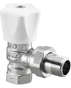 Oventrop series HRV manual regulating valve 1191504 2000 / 2 &quot;, corner, nickel-plated brass