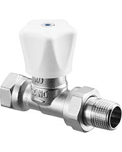 Oventrop HRV series manual regulating valve 1191603 3/8 &quot;, straight, nickel-plated brass