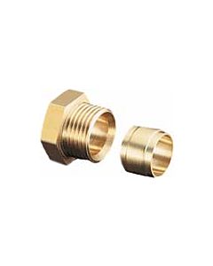 Oventrop Ofix-Oil compression fitting 2127050 6mm, 2-way, for two-line filters