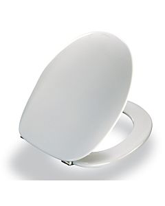 Pressalit 2000 WC seat 124000-UN4999 white, with cover, standard, universal hinge UN4, stainless steel