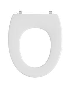 Pressalit WC siège 211000-BU5999 blanc , sans couvercle, standard, charnière universelle BU5, acier inoxydable