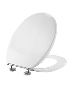 Pressalit WC siège 54011-BZ1999 blanc polygiene, avec couvercle, standard, charnière spéciale BZ1, universal , acier inoxydable