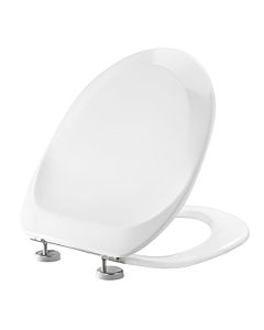 Pressalit WC siège 896011-DB4999 blanc polygiene, avec couvercle, standard, charnière spéciale DB4, acier inoxydable