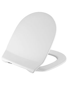 Pressalit WC seat 980011-DE9999 white (polygiene), with cover, soft close, universal hinge DE9, combination, stainless steel