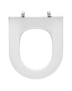 Pressalit Objecta D Pro WC seat 997011-DH4999 white polygiene, without cover, standard, combination hinge DH4, stainless steel
