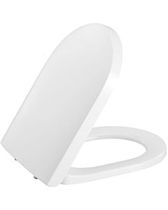 Pressalit WC siège 744000-D02999 blanc , avec couvercle, abaissement automatique, blanc universelle flexible D02, acier inoxydable