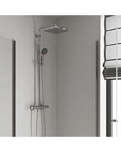 Grohe Vitalio Start System 250 shower system with thermostat, Cube Flex