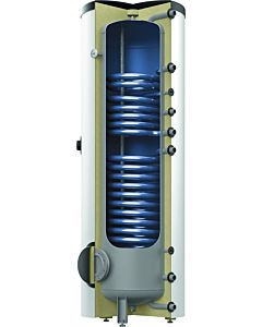 Reflex Storatherm Aqua Speicher 7862200 AF 300/2S_B, Ø 650 mm, blanc , enveloppe en aluminium, avec 2 échangeurs de chaleur à tubes lisses
