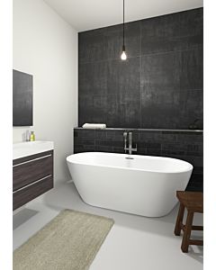 Riho Inspire freistehende Badewanne B085001005 weiß, 180x80cm, ohne Füllfunktion, oval