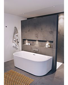 Riho Desire back2wall wall-mounted bathtub B089001005 white, 180x84cm, without filling function, with acrylic paneling