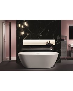 Riho Inspire freistehende Badewanne B091004005 weiß, 160x75cm, mit Füllfunktion RihoFall chrom
