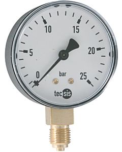 Syr - Sasserath Manometer 2000.00.907 G 1/4, 0-25 bar, mit senkrechtem Anschluss