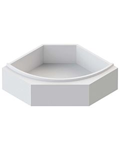Schedel Hoesch Parana bath support SW14566A 148x148cm, with shelf, 5-sided, height 57cm