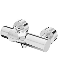 Schell Vitus shower self-closing mixer 016110699 shower connection below, surface-mounted, for mixed water, chrome-plated