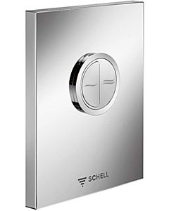 Schell Edition eco WC plate 028142899 stainless steel, low pressure, dual flush