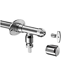 Schell Polar II frost-proof outdoor fitting with pipe aerator 039980399 DN 15, matt chrome, installation kit, with pipe aerator