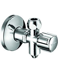 Schell Comfort angle valve 049250699 G 2000 / 2 AG x G 3/8 AG, with drainage nozzle, chrome-plated