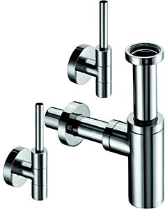Schell Edition design angle valve set 053210699 with ASAG easy, chrome-plated