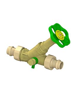 Schlösser free-flow valve 0015871800001 DN 20, 18mm, AG, with draining, non-rising spindle