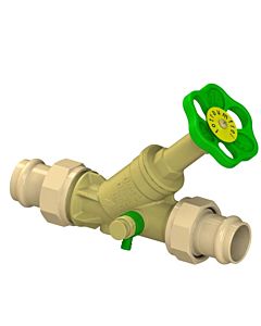 Schlösser free-flow valve 0015872800001 DN 25, 28mm, AG, with draining, non-rising spindle