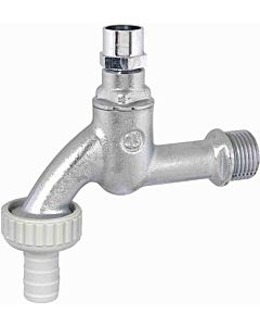 Locks outlet valve 2000 /2&quot; 0017331520001 DN 15, with hose screw connection, socket wrench upper part, matt chrome-plated