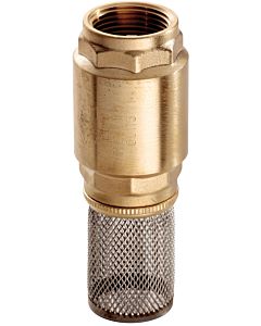 Hermann Schmidt foot valve 2000 /2&quot; brass, with stainless steel strainer
