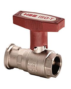 Hermann Schmidt heating pump ball valve 2000 2000 /4&quot; nickel-plated brass, with extended T-handle, PN 30