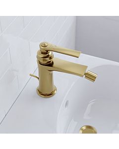 Steinberg Series 350 bidet faucet 3501300BG with drain fitting, brushed gold