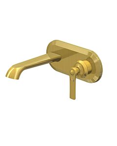 Steinberg Series 350 wall wash basin mixer 35018543BG projection 180 mm, brushed gold