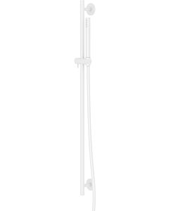 Steinberg Serie 100 set de douche 1001601W barre 900mm, avec flexible de douche en métal 1800mm, blanc mat