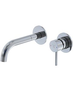 Steinberg Serie 100 basin mixer 10018143 concealed, projection 195 mm, chrome, wall mounting