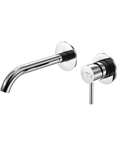 Steinberg Serie 100 basin mixer 1001816 concealed, projection 195 mm, chrome, wall mounting